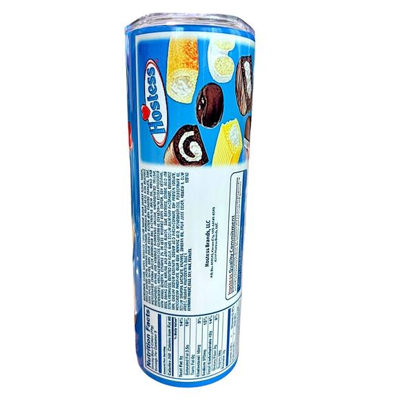 NEW 20oz Twinkie Twinkies Skinny Tumbler Stainless‎ Steel Thermos Cup w/ Straw - Picture 4 of 8